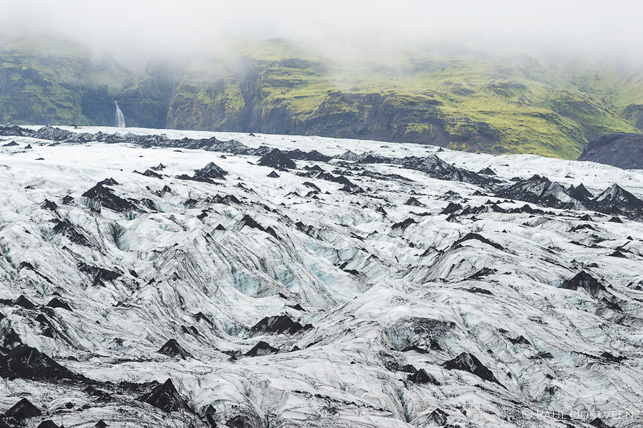 Sólheimajökull, een gletsjertong van de Mýrdalsjökull.