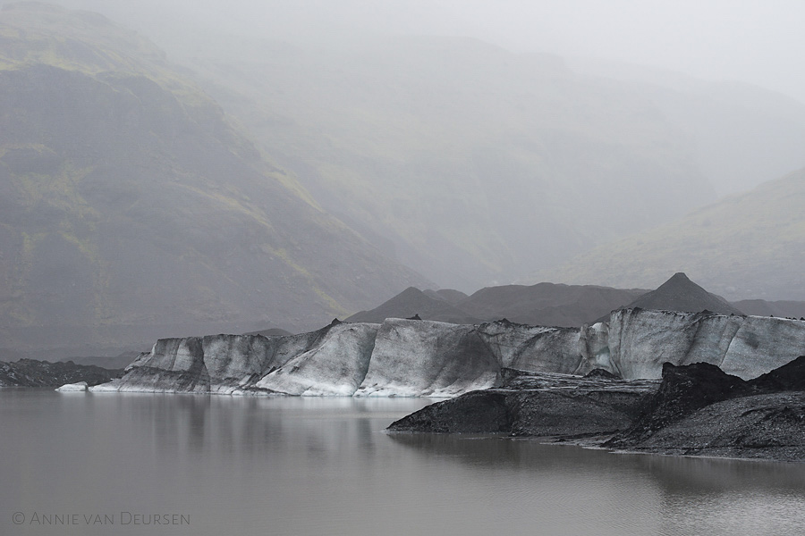 Sólheimajökull, een gletsjertong van de Mýrdalsjökull.
