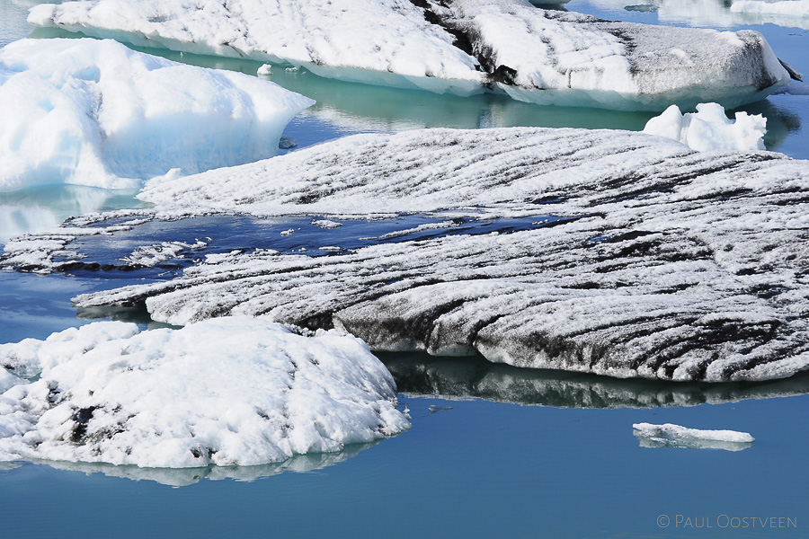 Het ijsschotsenmeer Jökulsárlón.